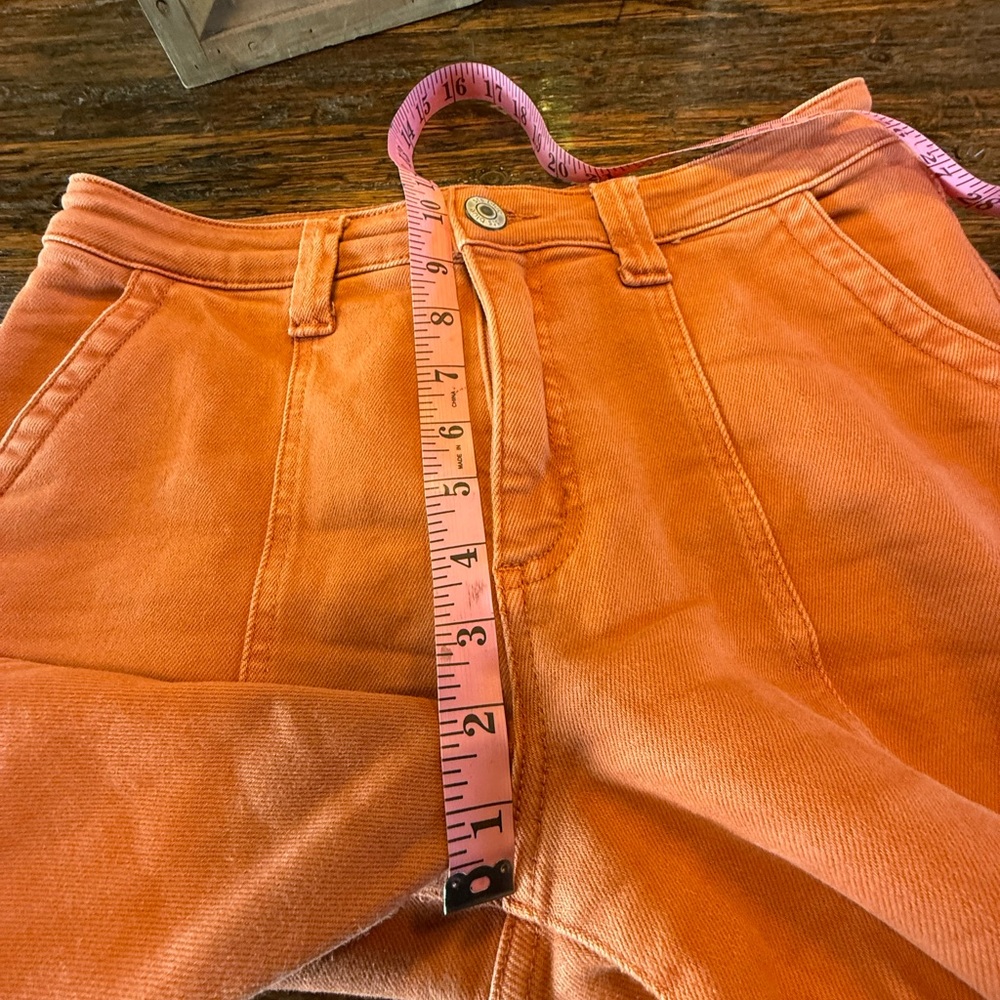 STS Blue 29 Stylish Front Seam Detailing Diane High Rise Rust Pants Wide Leg - Picture 13 of 17